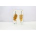 Grape Bunch Earrings Silver 925 Sterling Natural Golden Topaz Gem Stone Handmade Women Gift E542 